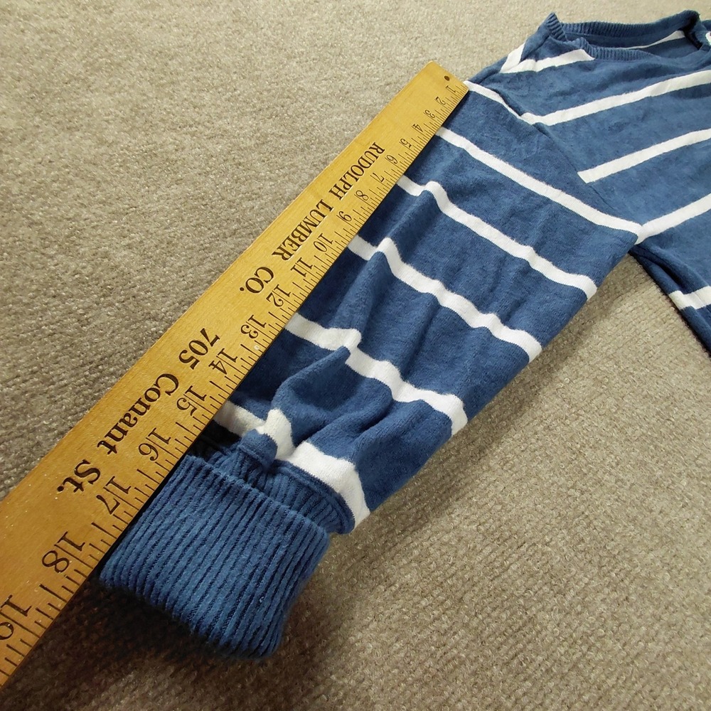 Sonoma Boat Neck Blue Stripe Sweater Pullover Women L Knit Long Sleeve Coastal - Picture 7 of 12